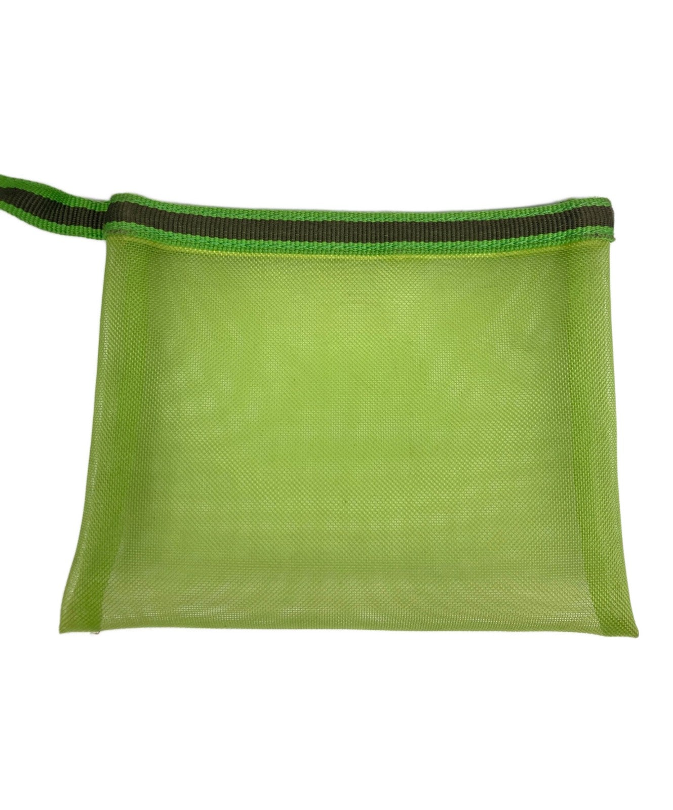 MIU MIU Hand Bag Tote Purse Mesh Yellow Green Authentic