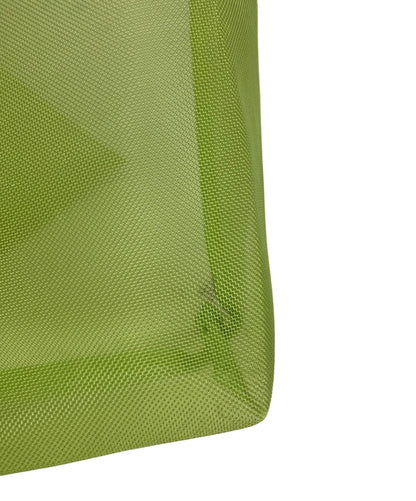 MIU MIU Hand Bag Tote Purse Mesh Yellow Green Authentic