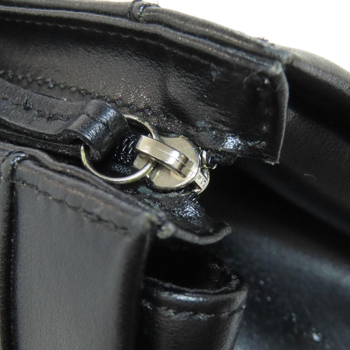 Longchamp Hand Bag Tote Purse Leather Black Authentic