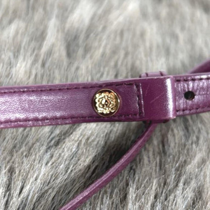 LOEWE Shoulder Bag Purse Anagram Suede Bordeaux Authentic