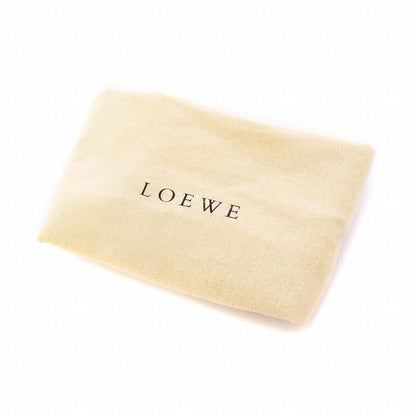 LOEWE Hand Shoulder Bag Tote Purse Anagram Leather Beige Authentic
