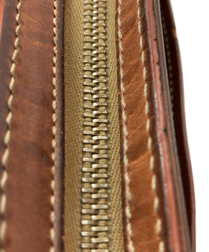 CELINE Clutch Bag Second Bag Macadam Brown Authentic