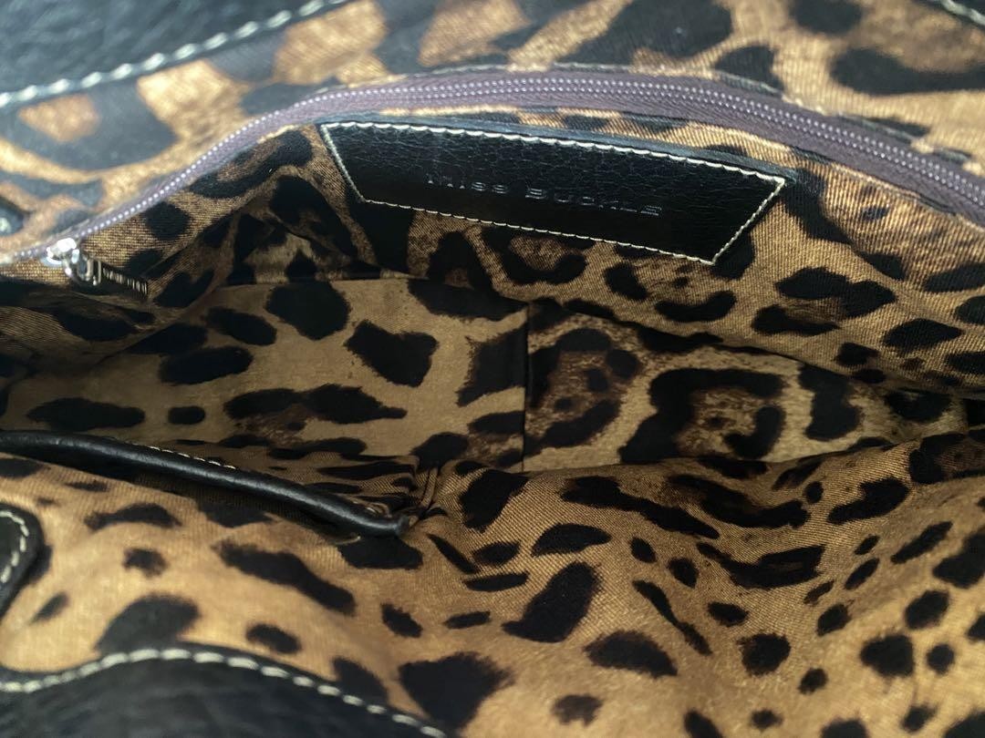 Dolce & Gabbana Hand Bag Tote Purse Leopard Authentic