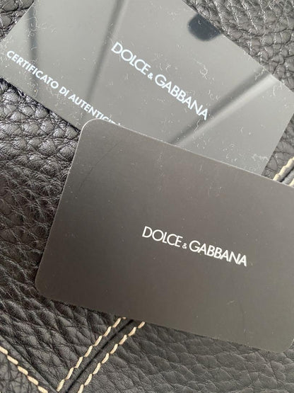 Dolce & Gabbana Hand Bag Tote Purse Leopard Authentic