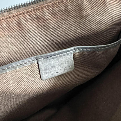CELINE shoulder bag Purse C Macadam Suede Brown Women's Authentic Used