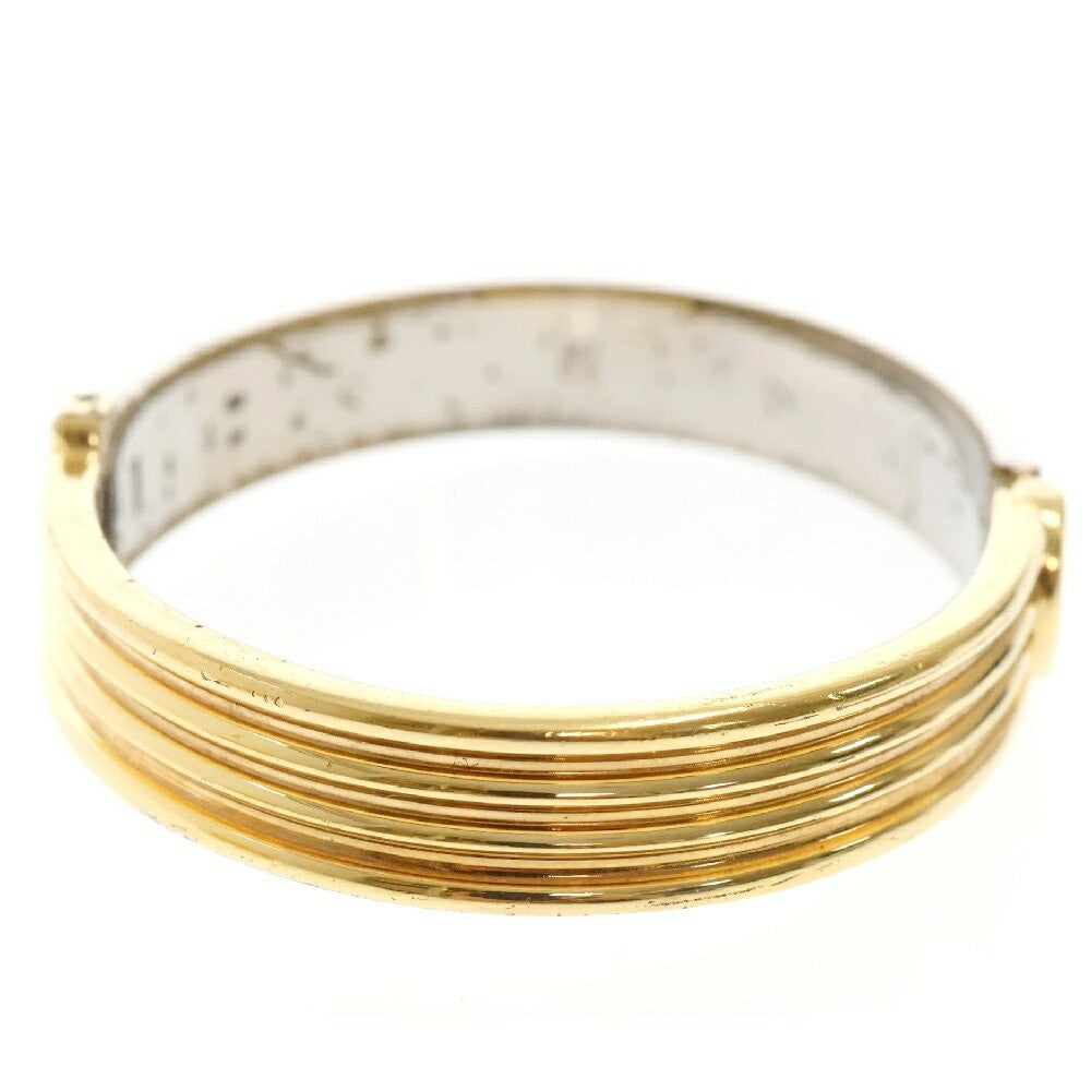FENDI Bracelet Bangle F Logo Silver Gold Authentic