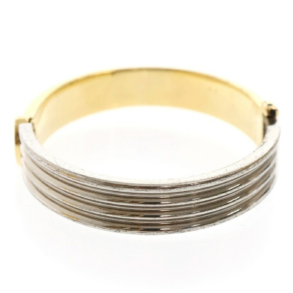 FENDI Bracelet Bangle F Logo Silver Gold Authentic