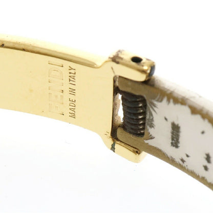 FENDI Bracelet Bangle F Logo Silver Gold Authentic