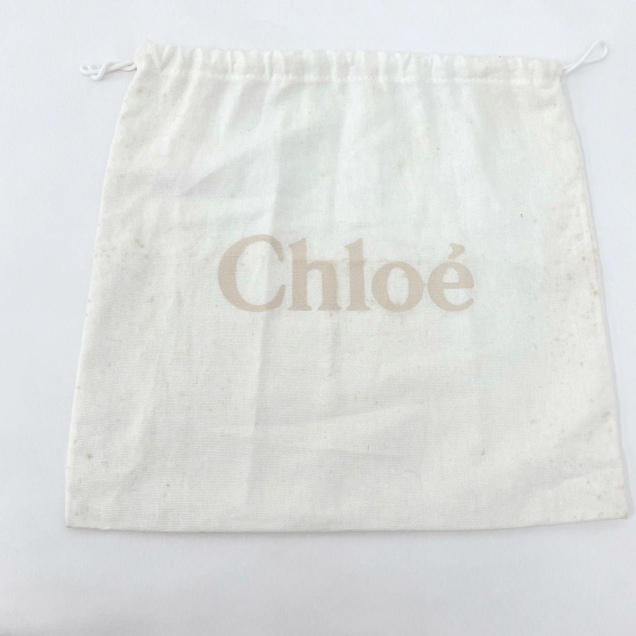 Chloe Shoulder Bag Purse Chain Leather Black Beige Authentic