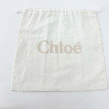 Chloe Shoulder Bag Purse Chain Leather Black Beige Authentic