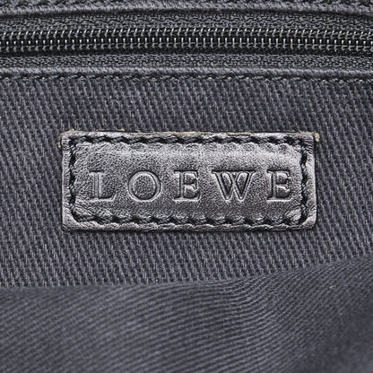 LOEWE Hand Bag Tote Purse Canvas Leather Anagram Beige Authentic Women's  Used