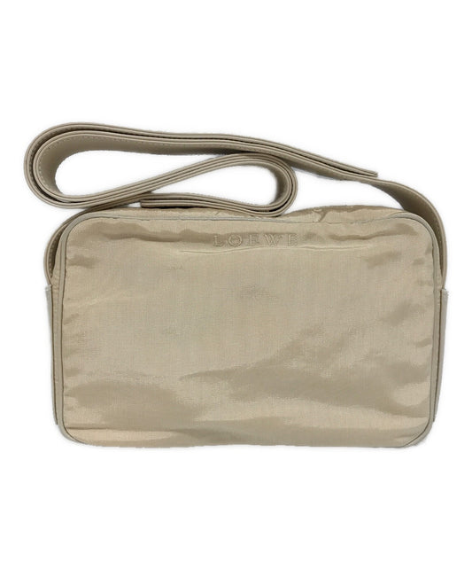 LOEWE shoulder bag Canvas Beige Authentic Women's  Used