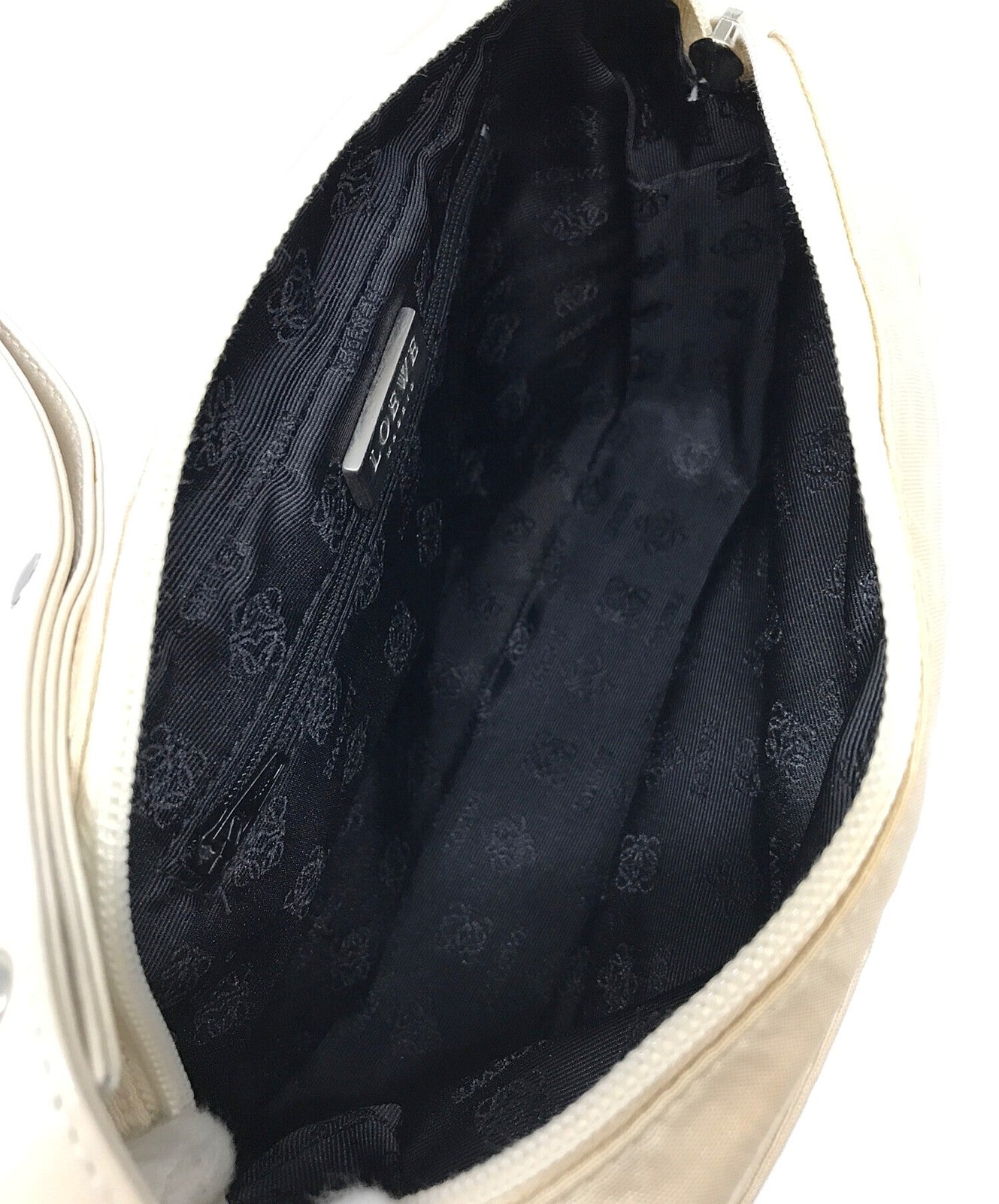 LOEWE shoulder bag Canvas Beige Authentic Women's  Used