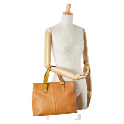 Burberry Nova Check purse Shadow Horse Handbag Camel Brown Leather Women's Used