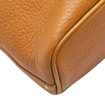 Burberry Nova Check purse Shadow Horse Handbag Camel Brown Leather Women's Used