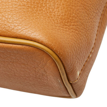 Burberry Nova Check purse Shadow Horse Handbag Camel Brown Leather Women's Used