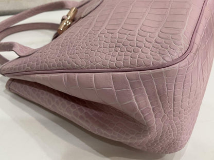 Longchamp handbag Tote Purse Pink Used Women's Authentic
