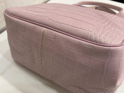Longchamp handbag Tote Purse Pink Used Women's Authentic