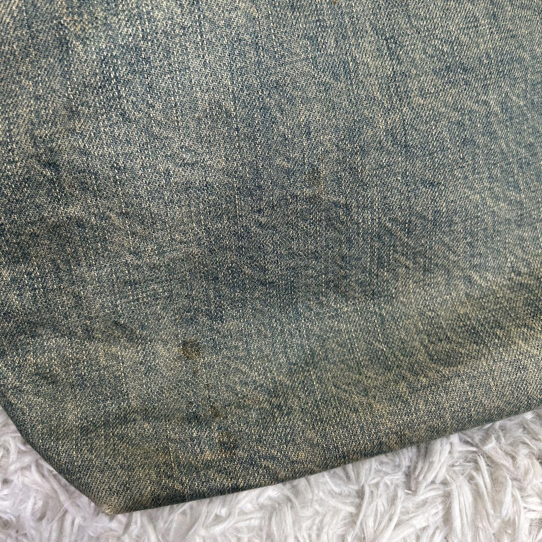 FENDI Hand Bag Tote Purse Denim Blue Authentic