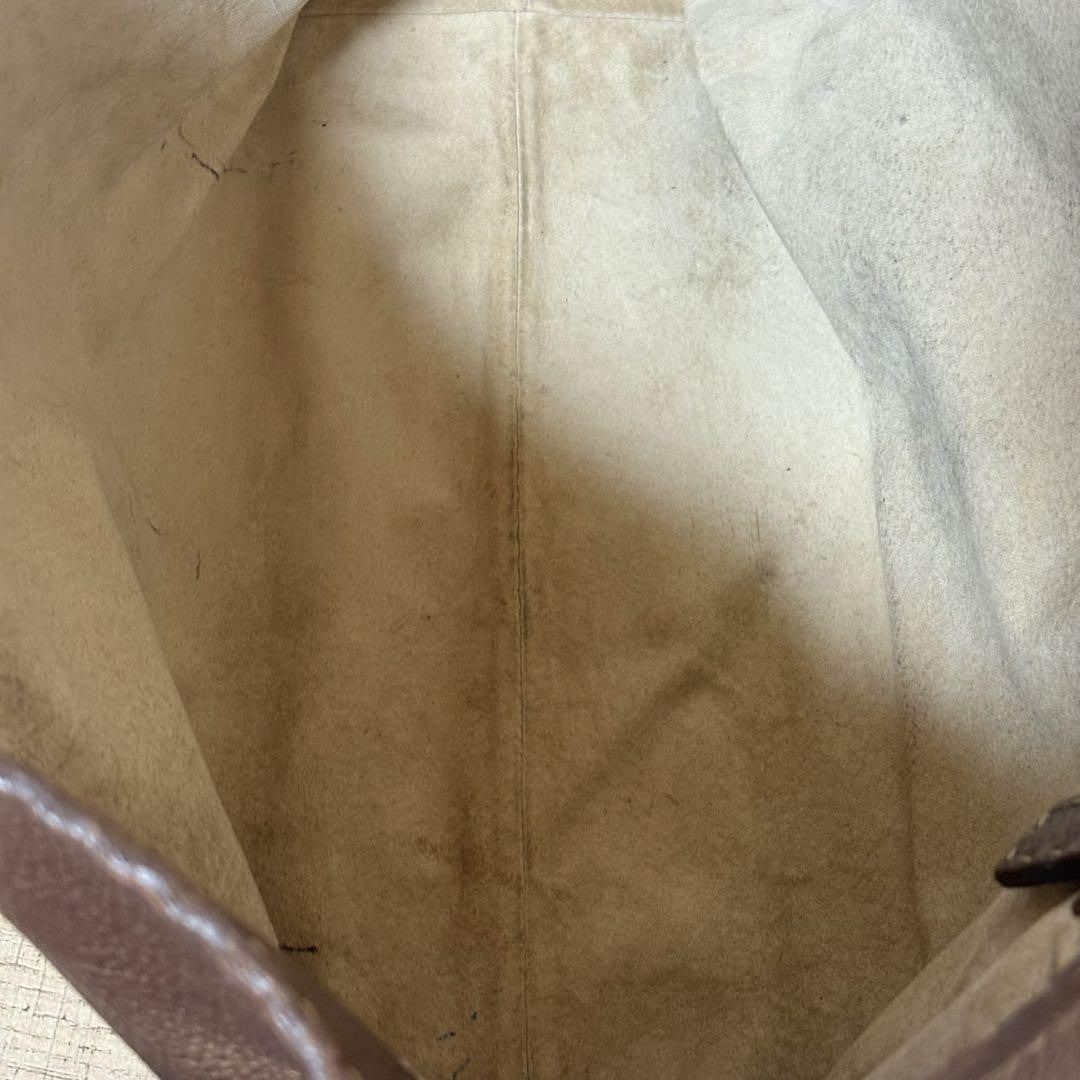 FENDI Hand Bag Tote Purse Selleria Brown Authentic