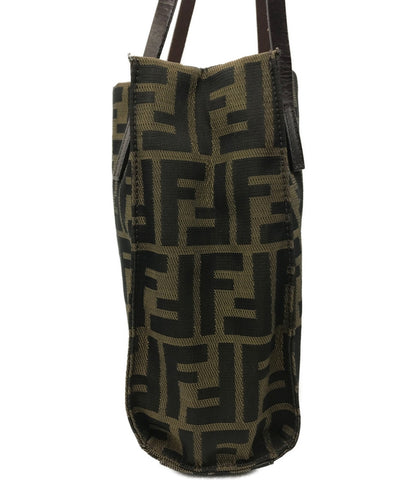 FENDI Mini Hand Bag Tote Purse FF Zucca Authentic