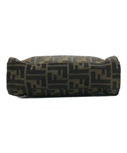 FENDI Mini Hand Bag Tote Purse FF Zucca Authentic