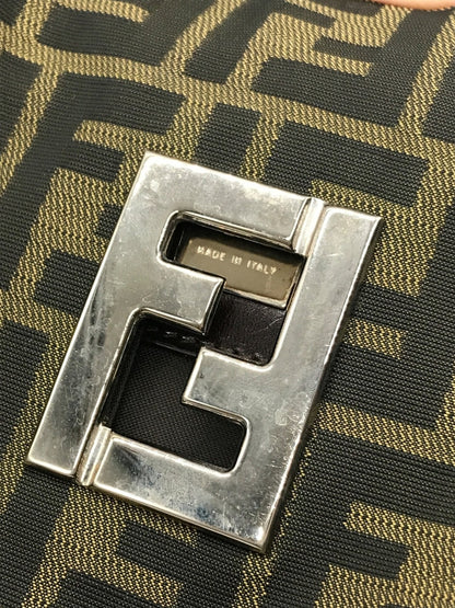 FENDI Mini Hand Bag Tote Purse FF Zucca Authentic