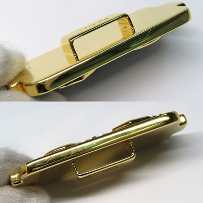 PRADA Key Ring Keychain Bag Charm Robot Leather Metal Black Gold Authentic