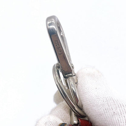 PRADA Key Ring Keychain Bag Charm Robot Leather Multicolor Authentic