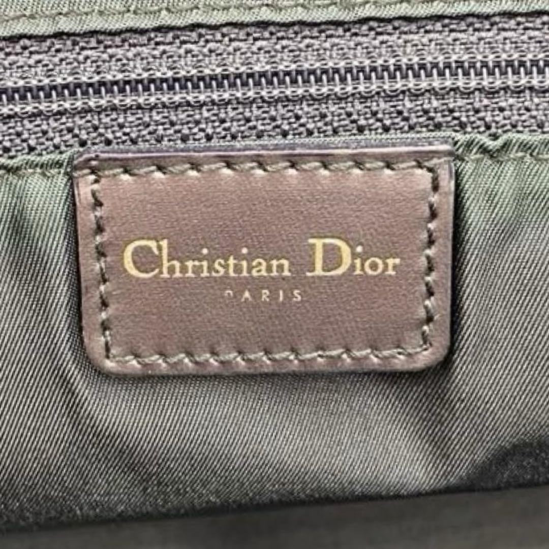 Christian Dior Hand Bag Tote Purse Trotter Brown Authentic