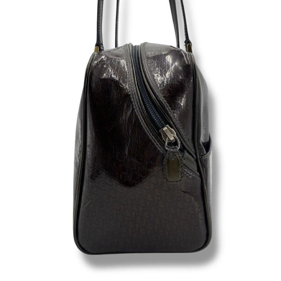 Christian Dior Hand Bag Tote Purse Trotter Brown Authentic