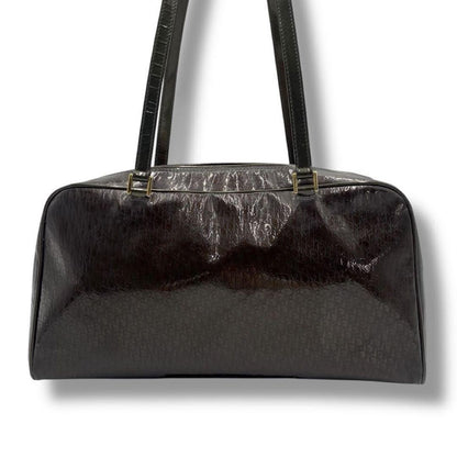 Christian Dior Hand Bag Tote Purse Trotter Brown Authentic