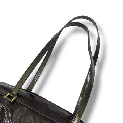 Christian Dior Hand Bag Tote Purse Trotter Brown Authentic