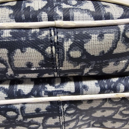 Christian Dior Shoulder Bag Purse Trotter No.1 White Navy Authentic