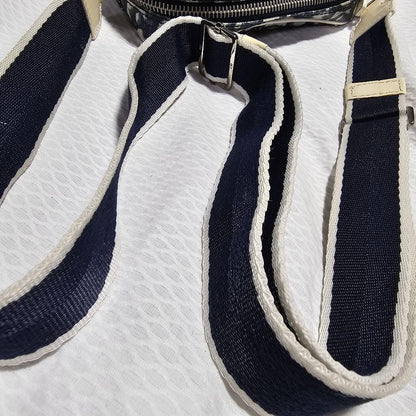 Christian Dior Shoulder Bag Purse Trotter No.1 White Navy Authentic