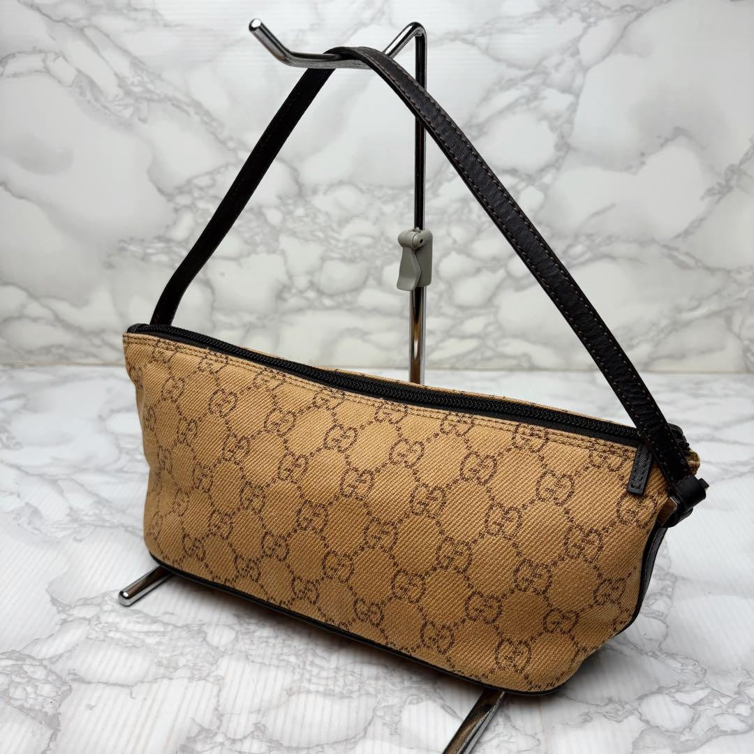 GUCCI Accessory Pouch GG Canvas Authentic