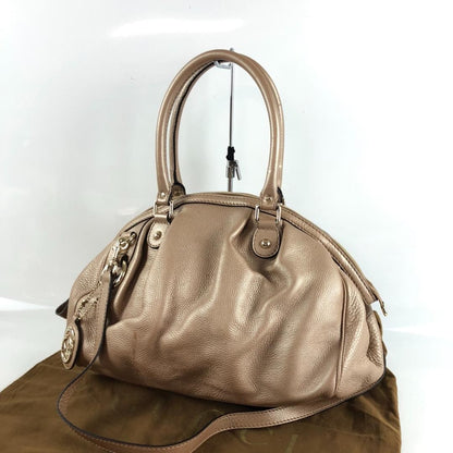 GUCCI Hand Shoulder Bag Tote Purse 2way Pink Authentic