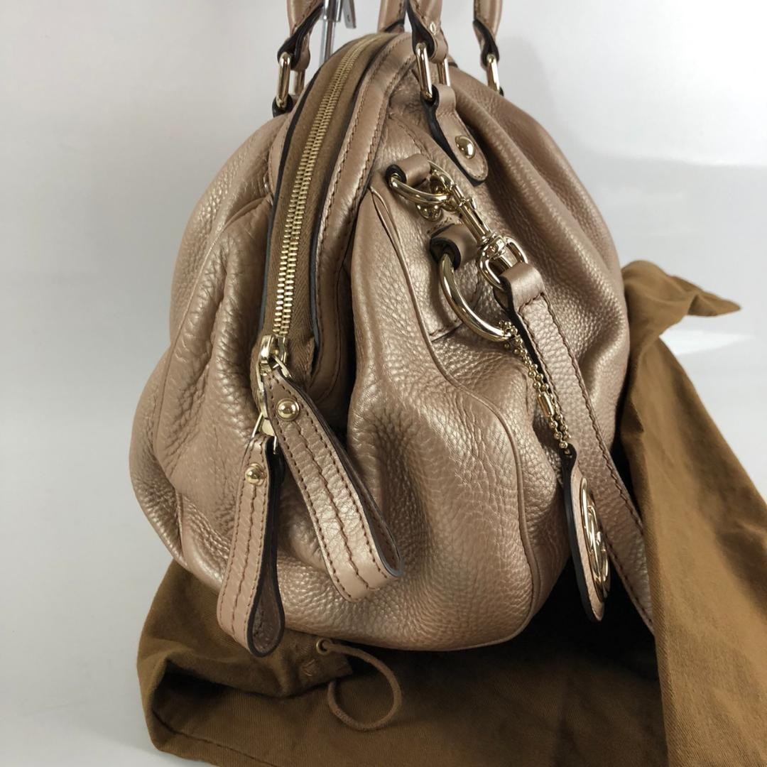 GUCCI Hand Shoulder Bag Tote Purse 2way Pink Authentic