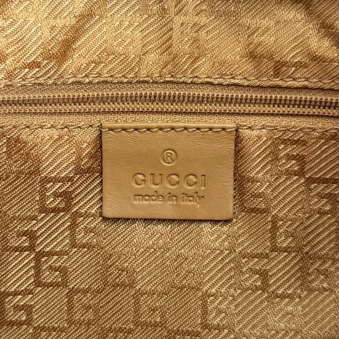 GUCCI Shoulder Bag Purse Leather Suede Brown Pink Authentic