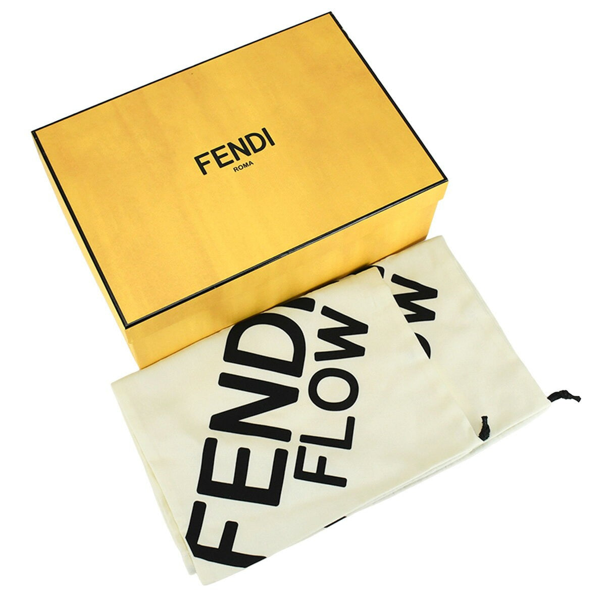 FENDI Sneakers Shoes Low-Cut FF EU 37 US 7 White Brown Authentic