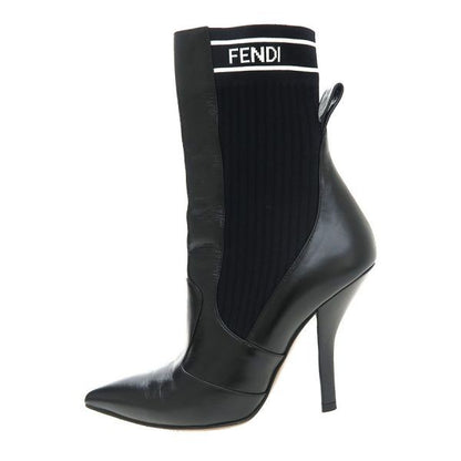 FENDI Boots Shoes EU 37 US 7 Black Authentic