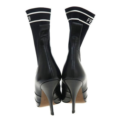 FENDI Boots Shoes EU 37 US 7 Black Authentic