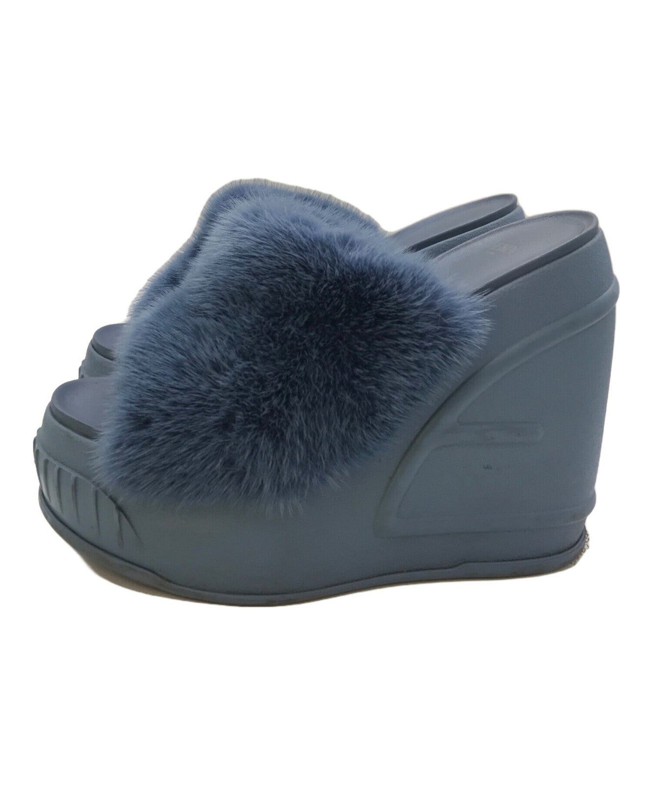 FENDI Sandals Shoes EU 37 US 7 Blue Authentic