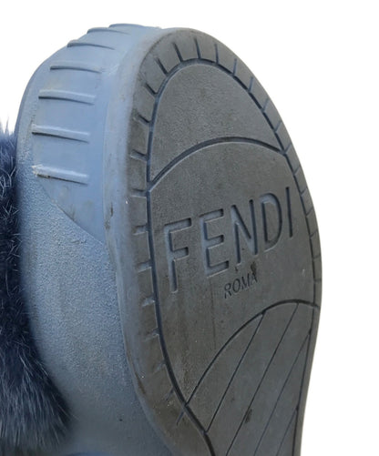 FENDI Sandals Shoes EU 37 US 7 Blue Authentic