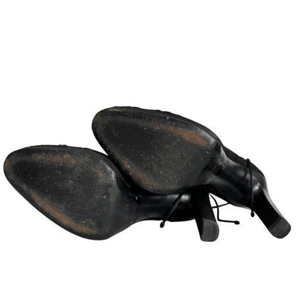 GUCCI Shoes Pumps Heel Bootie EU 37.5 US 7.5 Black Authentic