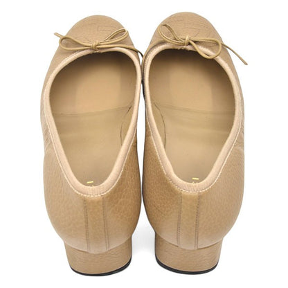 GUCCI Shoes Pumps Heel Interlocking G Logo EU 37 US 7 Leather Beige Authentic