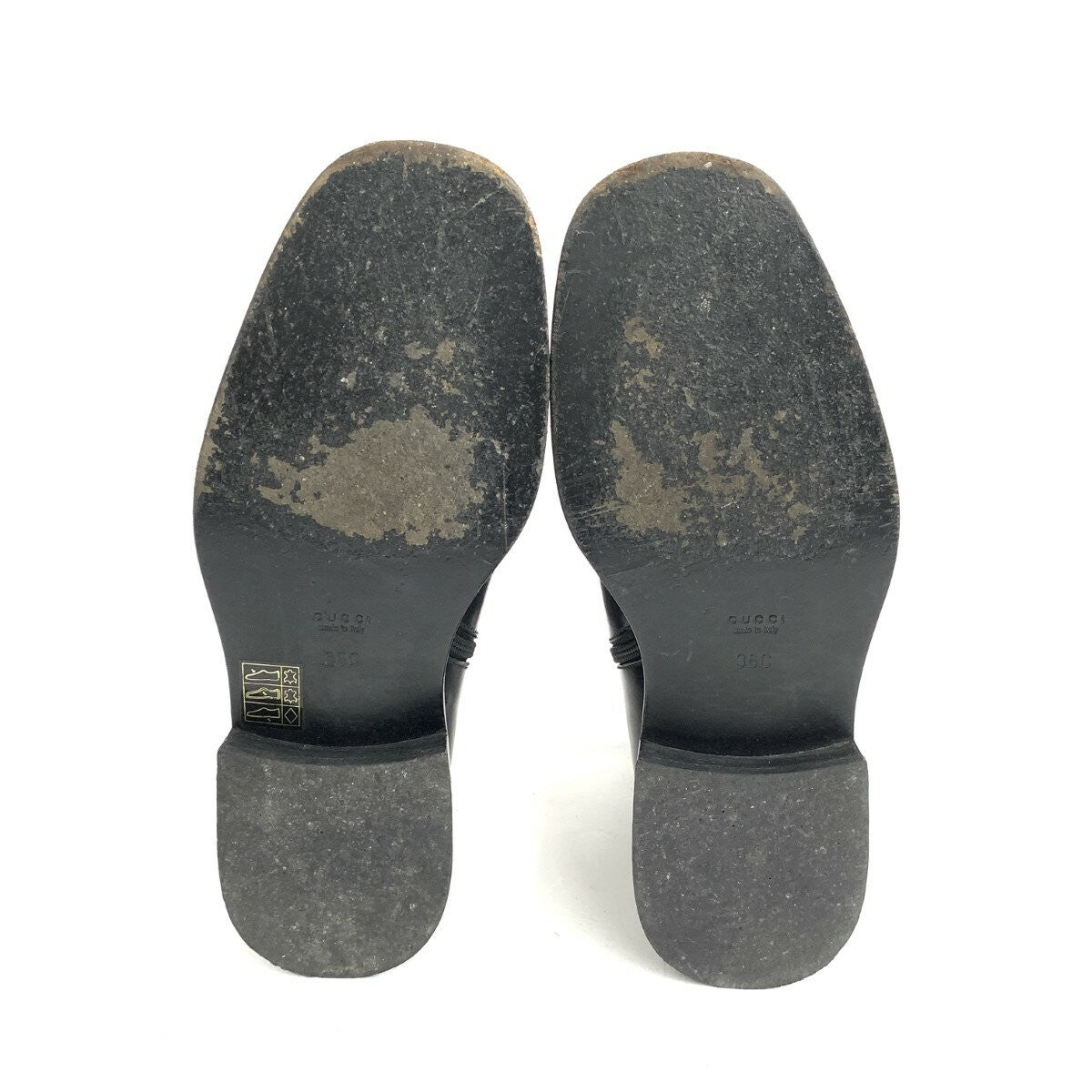 GUCCI Short Boots Shoes EU 36 US 6 Black Authentic