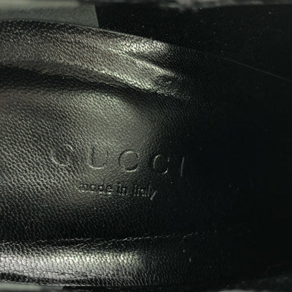 GUCCI Bootie Boots Shoes EU 37 US 7 Leather Black Authentic