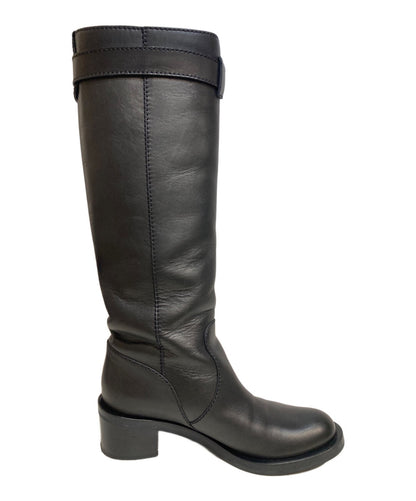 GUCCI Long Boots Shoes GG Marmont EU 35.5 US 5.5 Black Authentic