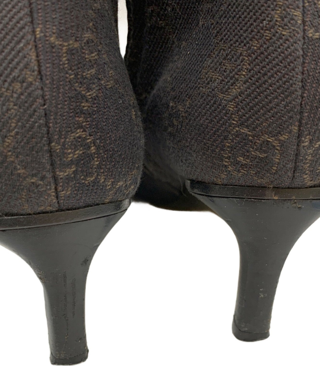 GUCCI Long Boots Shoes GG EU 35.0 US 5.0 Black Authentic